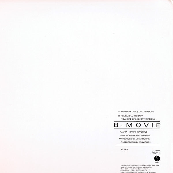 B-Movie - Nowhere Girl