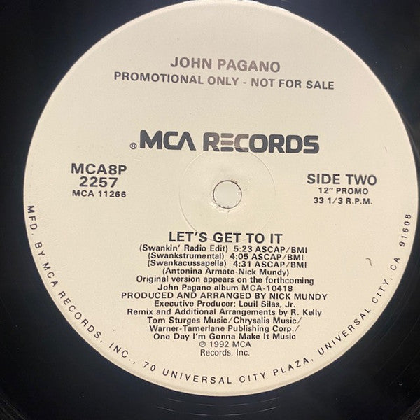 John Pagano - Let's Get To It