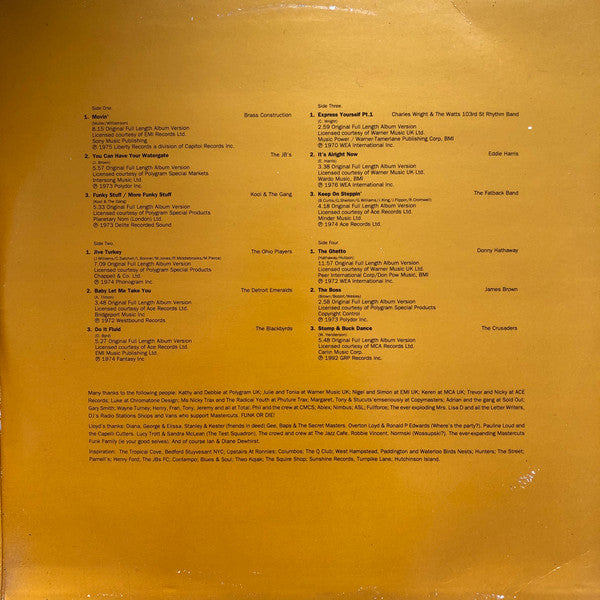 Various - Classic Funk Mastercuts Volume 2