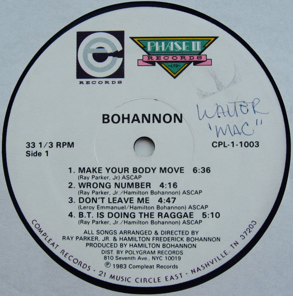 Hamilton Bohannon - Make Your Body Move