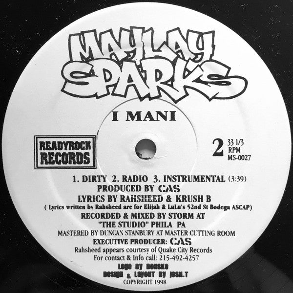Maylay Sparks - Unusual Styles / I Mani