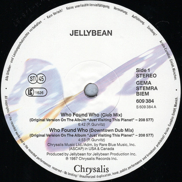 John "Jellybean" Benitez - Who Found Who