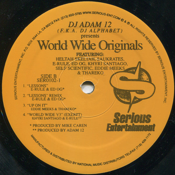 DJ Adam 12 - World Wide Originals