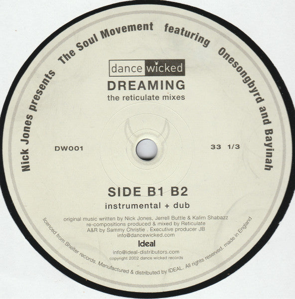 Nick Jones - Dreaming (The Reticulate Mixes)
