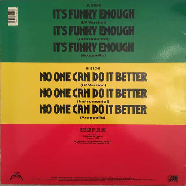 The D.O.C. - It's Funky Enough / No One Can Do It Better