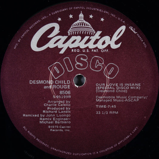 Desmond Child And Rouge - Our Love Is Insane