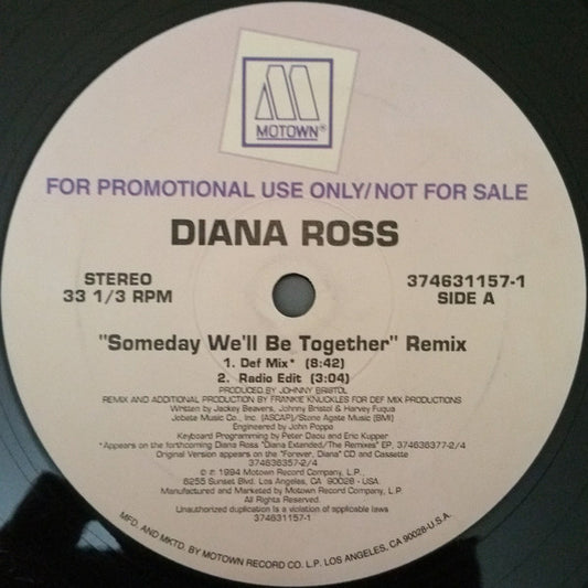 Diana Ross - Someday We'll Be Together (Frankie Knuckles Remixes)