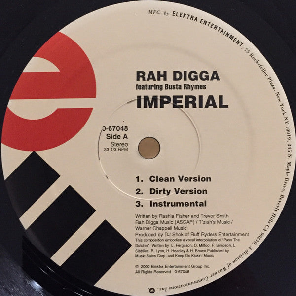 Rah Digga - Imperial / Tight (Remix)