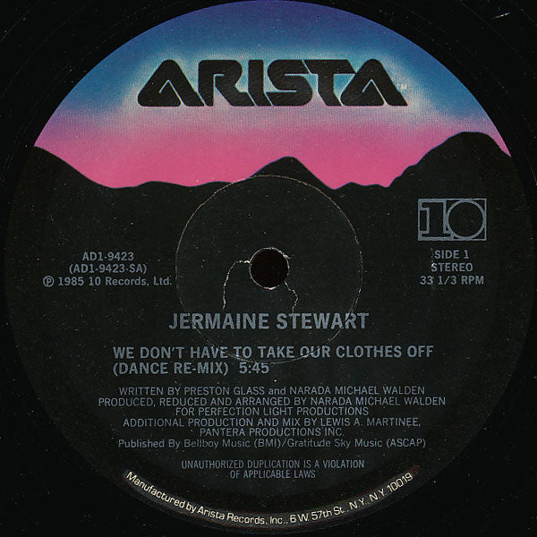 Jermaine Stewart - We Don't Have To Take Our Clothes Off