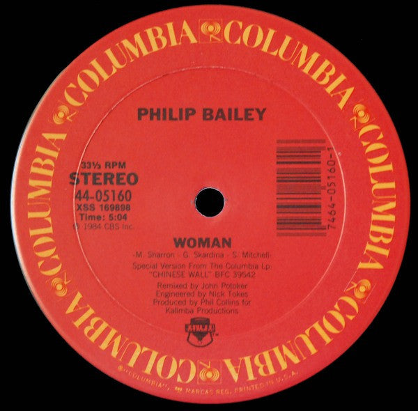Philip Bailey - Easy Lover (Extended Dance Remix) b/w Woman