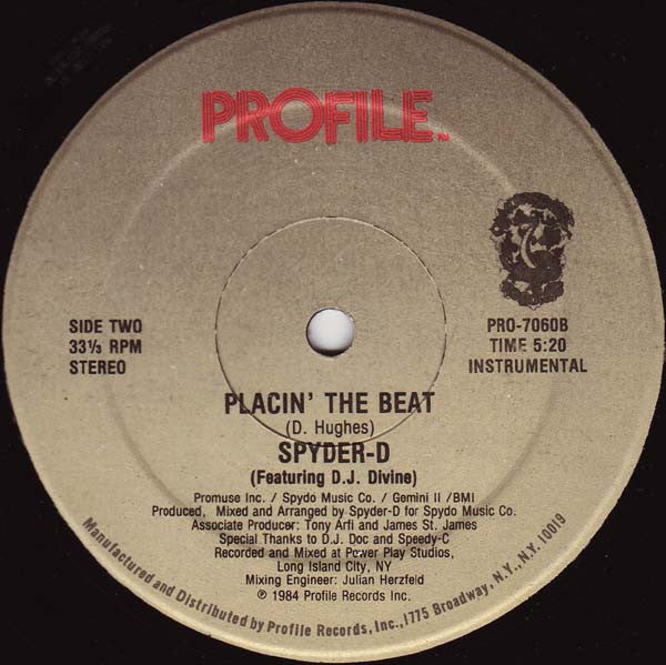 Spyder-D - Placin' The Beat