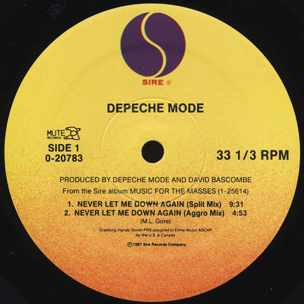 Depeche Mode - Never Let Me Down Again