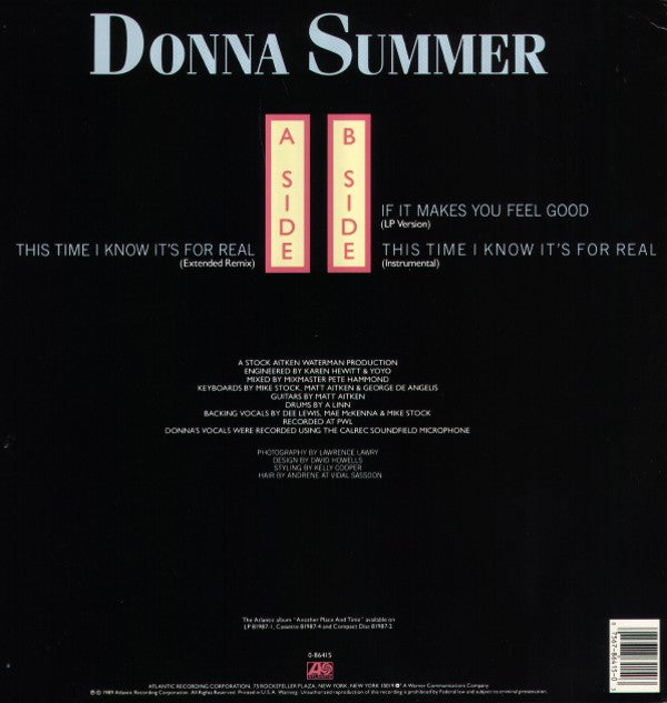 Donna Summer - This Time I Know It's For Real