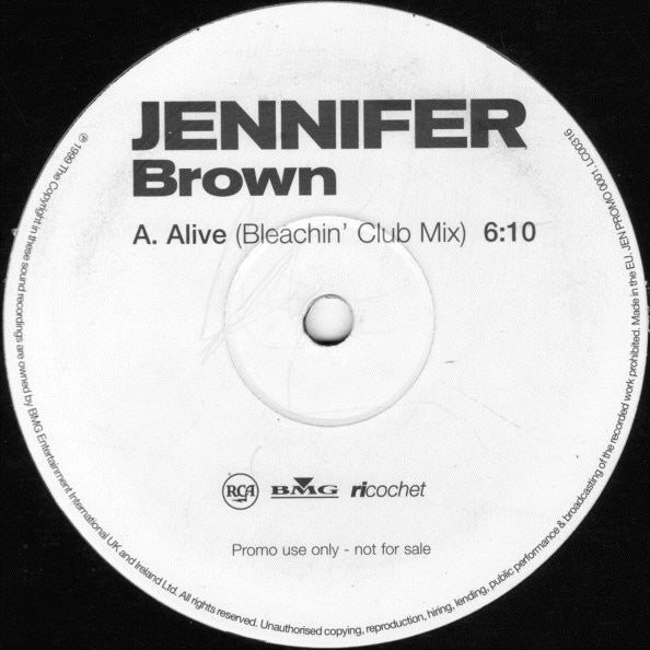 Jennifer Brown - Alive - Bleachin' Mixes