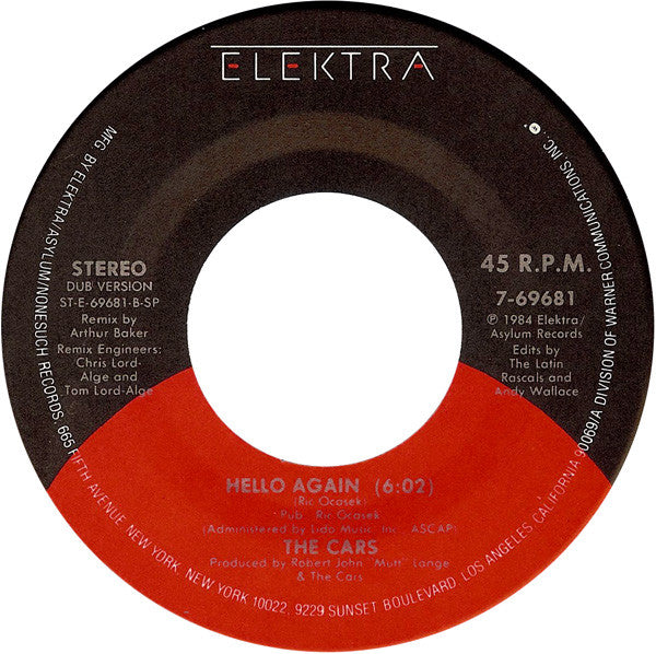 The Cars - Hello Again