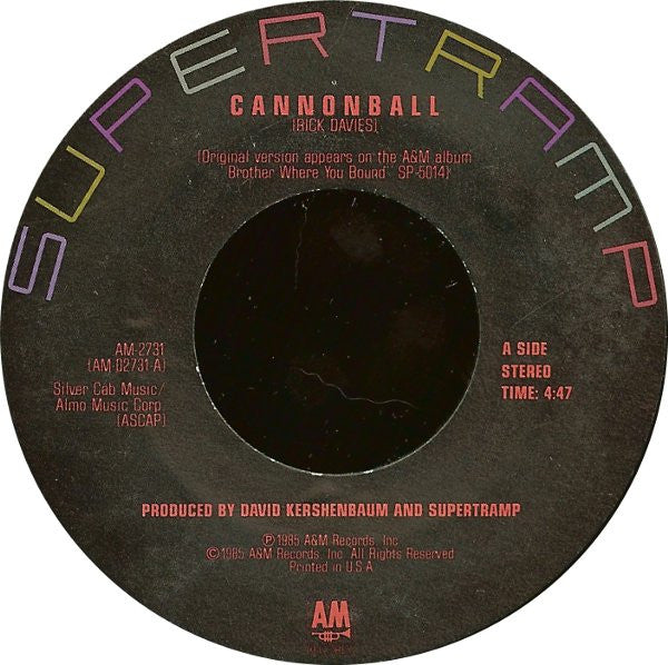 Supertramp - Cannonball