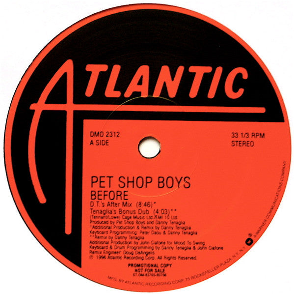 Pet Shop Boys - Before