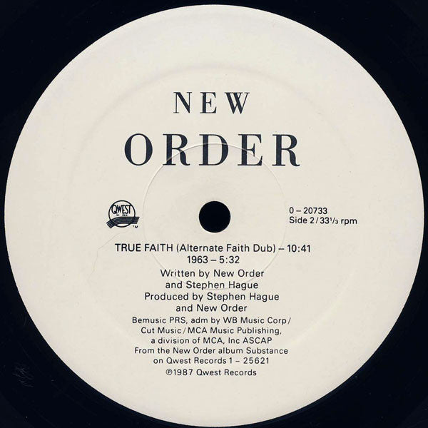 New Order - True Faith / 1963