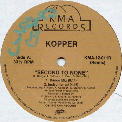 Kopper (2) - Second To None (Remix)