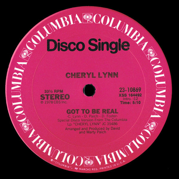 Cheryl Lynn - Got To Be Real / Star Love