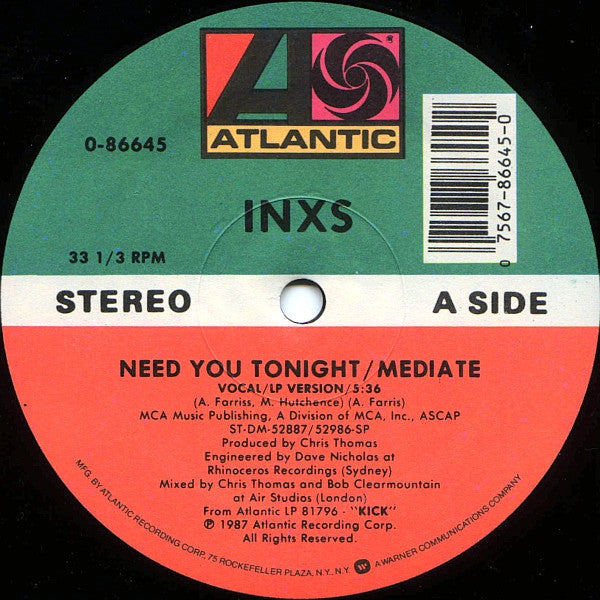 INXS - Need You Tonight / Mediate