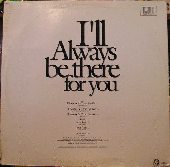 Anquette - I'll Always Be There For You / Janet Reno