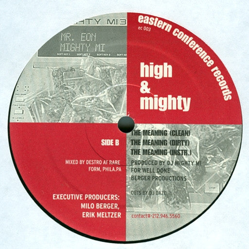 High & Mighty, The - Open Mic Night / The Meaning