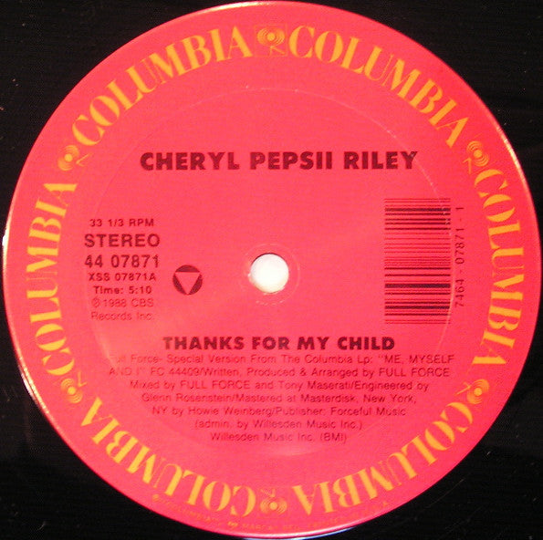 Cheryl Pepsii Riley - Thanks For My Child