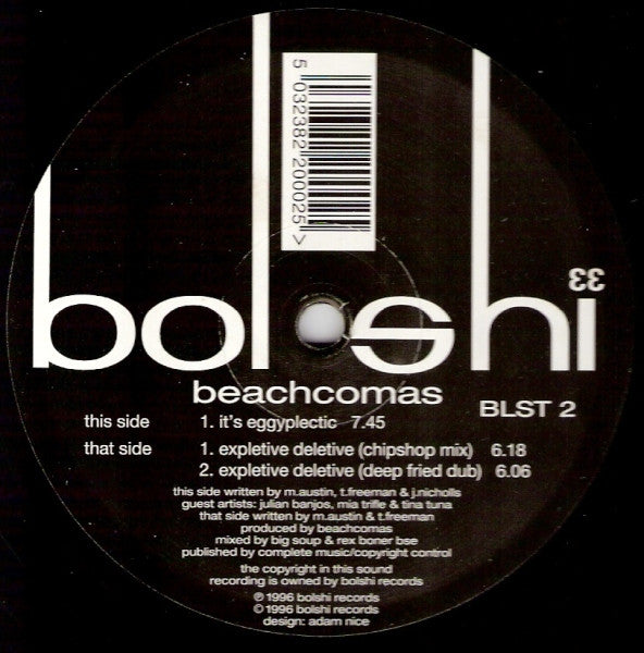 Beachcomas - Expletive Deletive / It's Eggyplectic