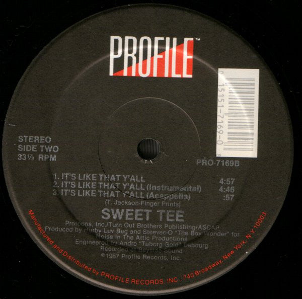 Sweet Tee - I Got Da Feelin' / It's Like That Y'all