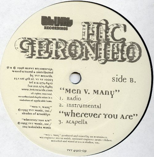 Mic Geronimo - Wherever You Are / Men Vs Many