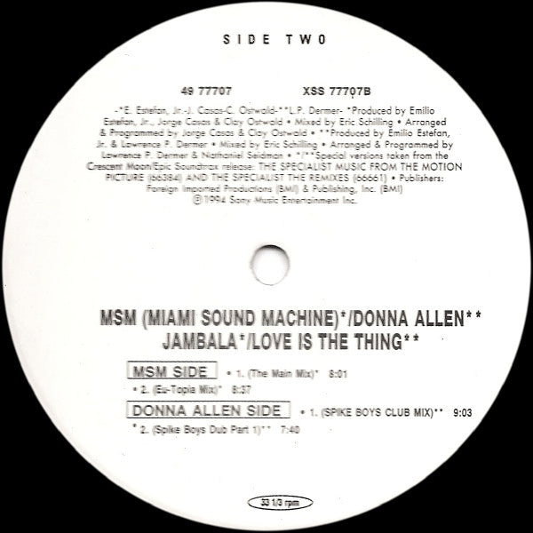 Miami Sound Machine - Jambala / Love Is The Thing