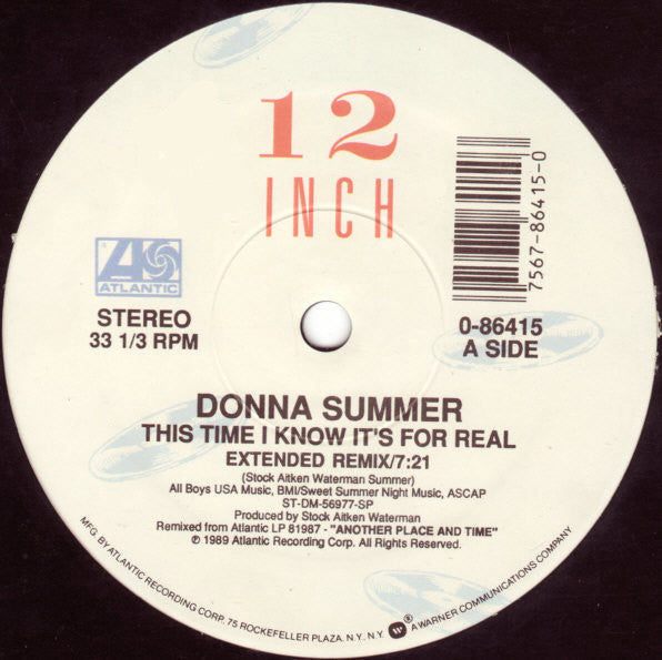 Donna Summer - This Time I Know It's For Real