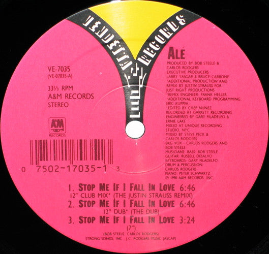 Alé - Stop Me If I Fall In Love