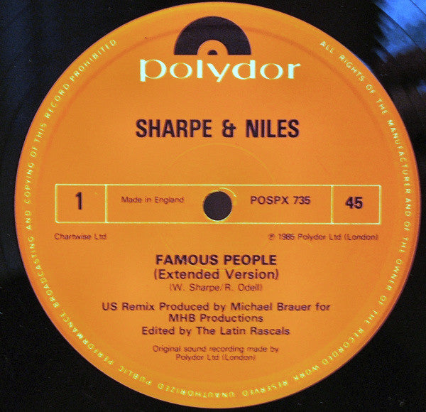 Sharpe & Niles - Famous People