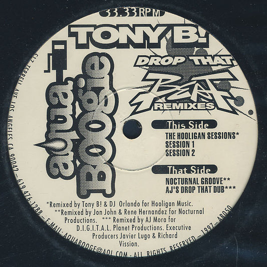 Tony B! - Drop That Beat Remixes