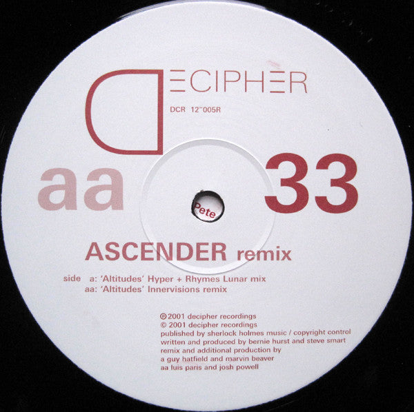 Ascender (2) - Altitudes (100,000 Miles)