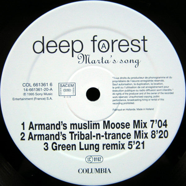 Deep Forest - Marta's Song (The Remixes)