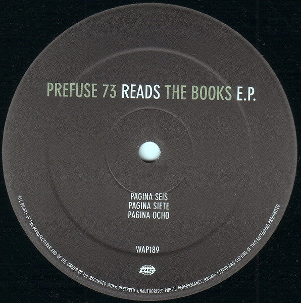 Prefuse 73 Reads The Books E.P.