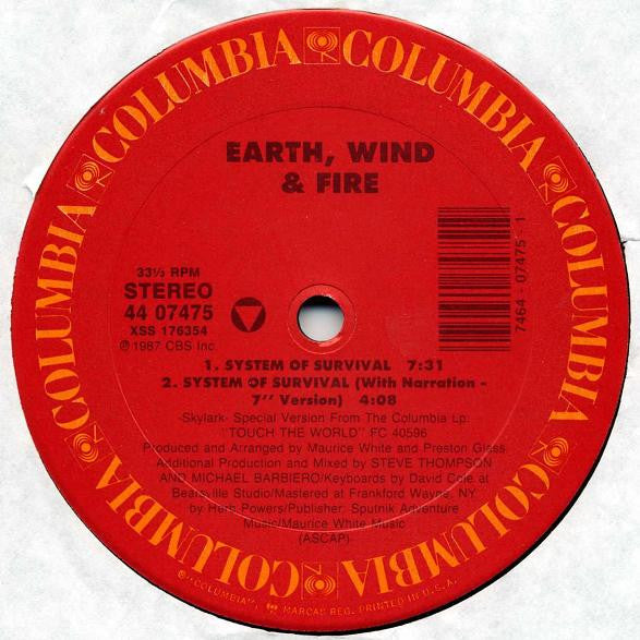 Earth, Wind & Fire - System Of Survival (12" Mixes)