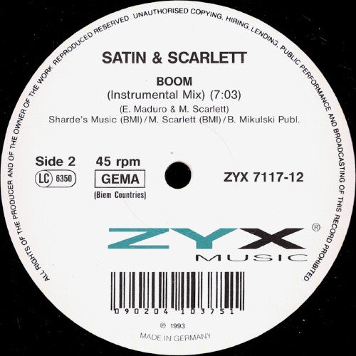 Satin & Scarlett - Boom