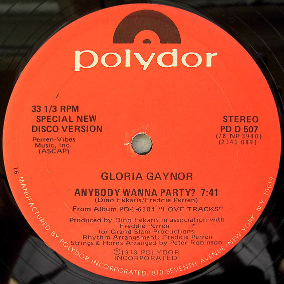 Gloria Gaynor - Anybody Wanna Party?