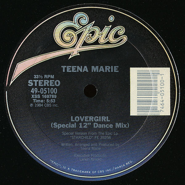 Teena Marie - Lovergirl (Special 12" Dance Mix)
