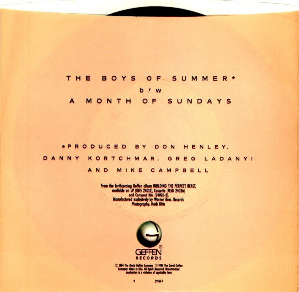 Don Henley - The Boys Of Summer