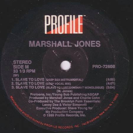 Marshall Jones (2) - Slave To Love