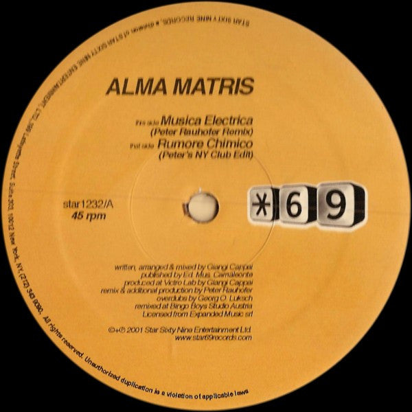 Alma Matris - Musica Electrica / Rumore Chimico