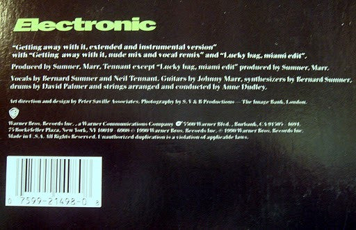 Electronic - Getting Away With It... Specially-Priced Maxi-Single! / Lucky Bag