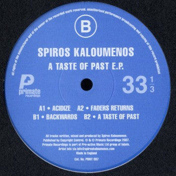 Spiros Kaloumenos - A Taste Of Past E.P.