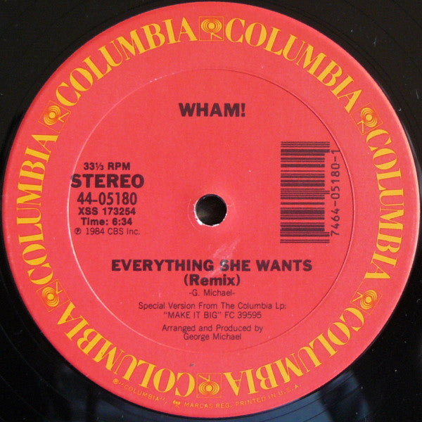 Wham! - Everything She Wants (Long Version)