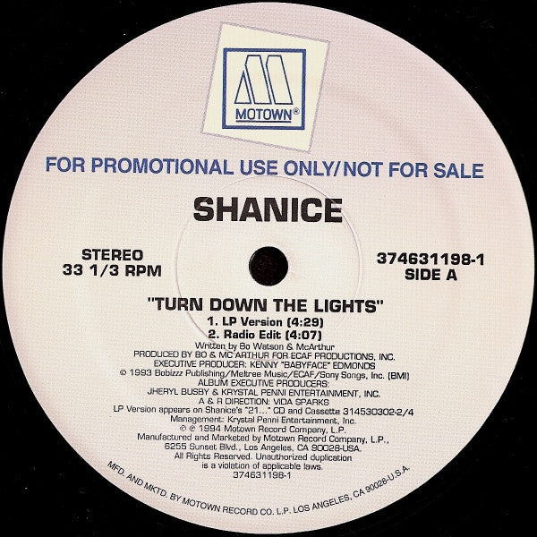 Shanice - Turn Down The Lights